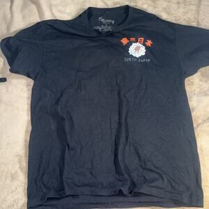 bowery‎ supply co t shirt Tokyo JAPAN Men’s L Cool Design On Back.